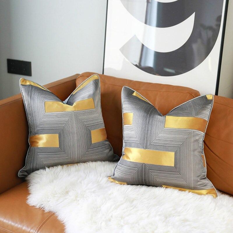 Gold Bar Pillow Cover