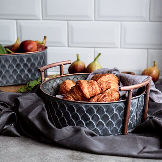 George Retro Metal Fruit Basket