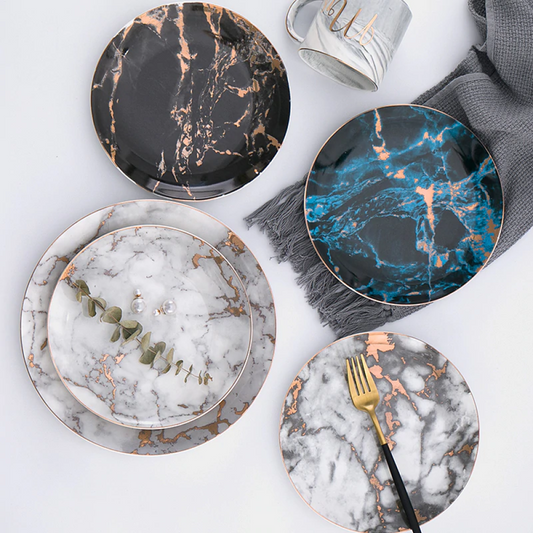 Divine Marble Pattern Plates