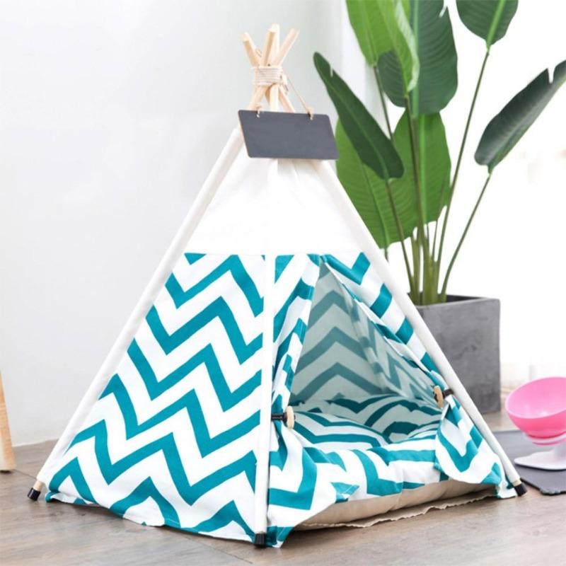 Modern Boho Cat Teepee with Plush Cat Bed Cushion - Western Nest, LLC