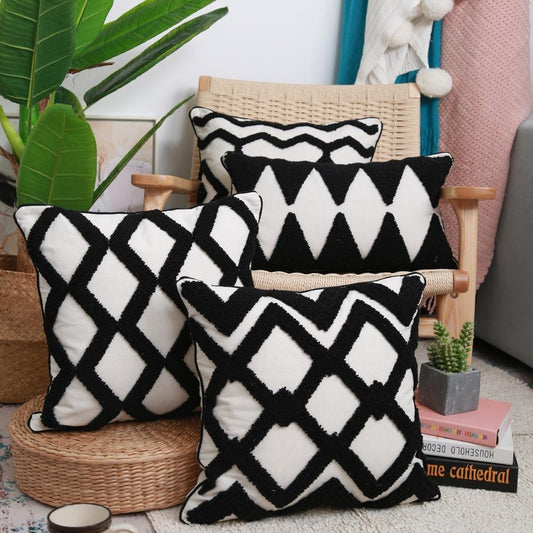 Boldness Part 1 Black and White Pillow Covers