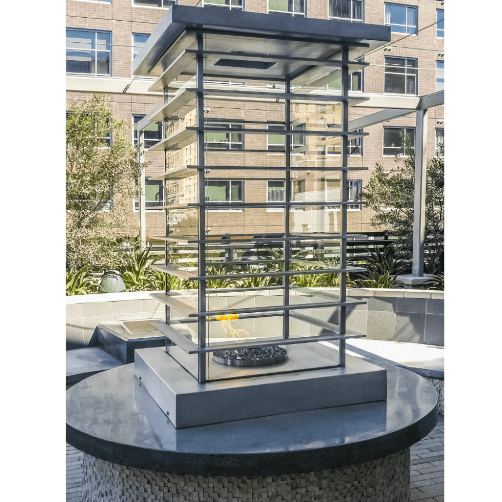 Fire Pit The Outdoor Plus 28" High Rise Fire Tower