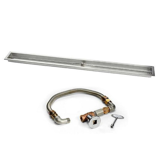 HPC Fire Fps Linear Trough Match Light Gas Fire Pit Kit FPS-TRGH-72-LP