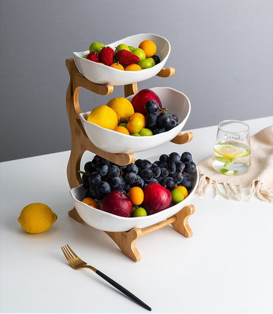 Claire Wooden Fruit Basket - Western Nest, LLC