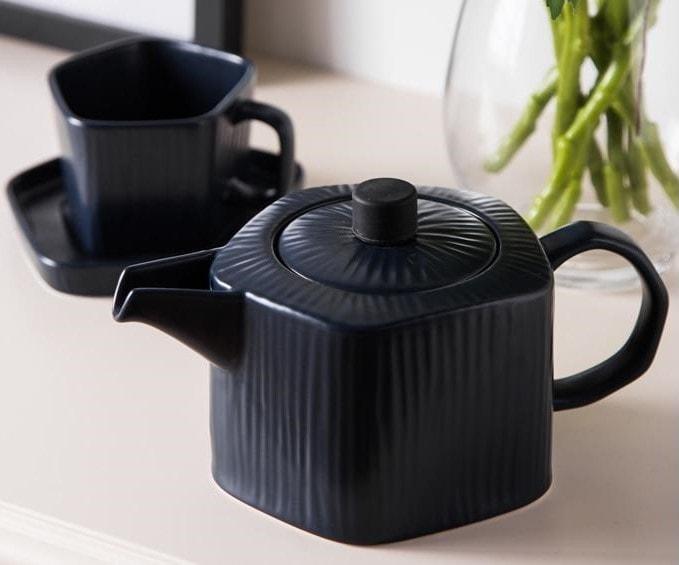 Modern Farmhouse Ceramic Teapot Set