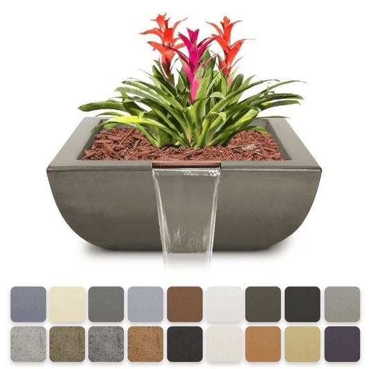 Planter and Water Bowl The Outdoor Plus Avalon GFRC Concrete Planter & Water Bowl