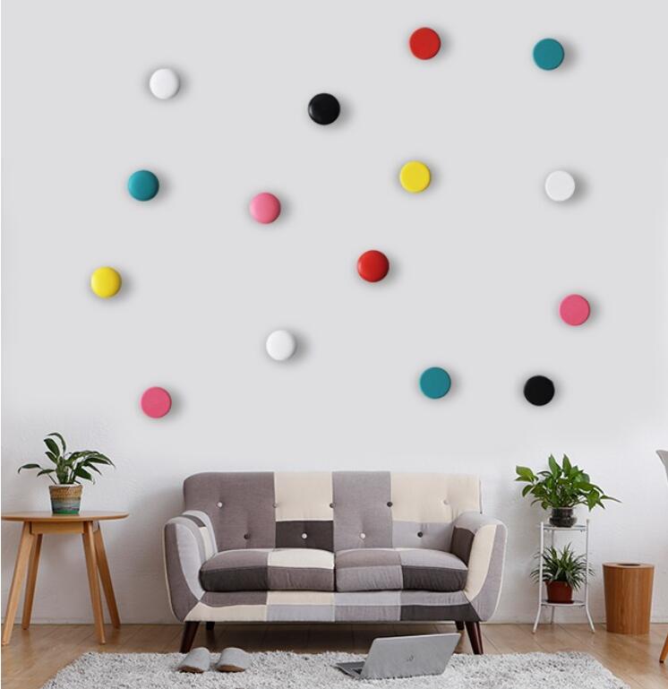 Multicolor Round Wooden Hooks - Western Nest, LLC