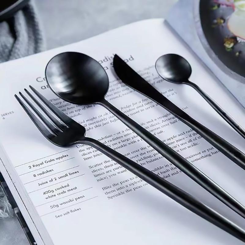 Onyx Dinnerware Cutlery Set - Western Nest, LLC