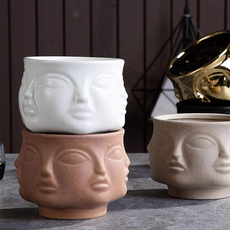 Visage Clay Ceramic Planters & Vases - Western Nest, LLC