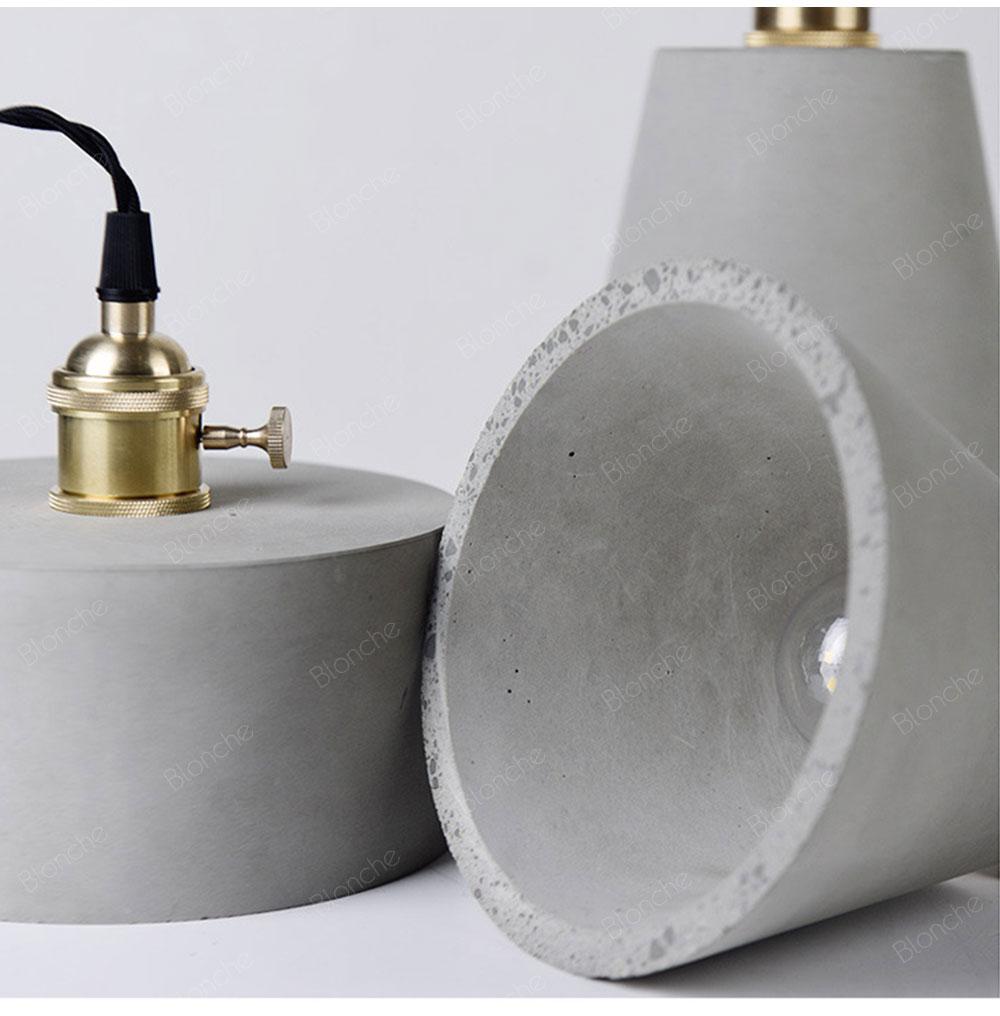 Modern Concrete Led Pendant Lamp