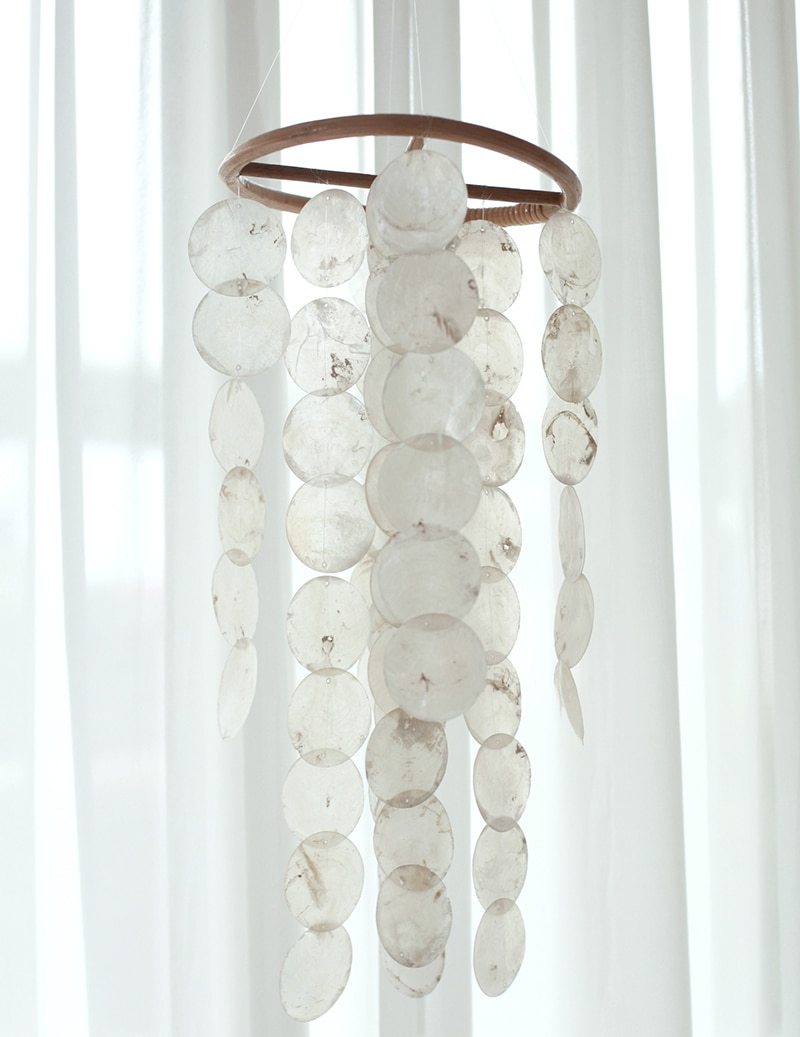 Boho Capiz Shell Wind Chimes and Nursery Mobiles - Western Nest, LLC