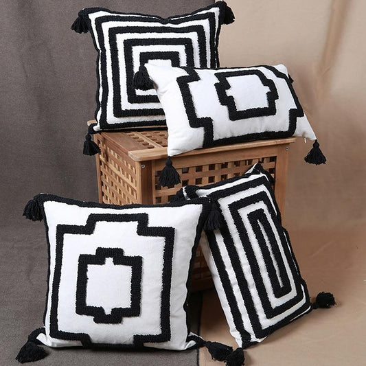 Boldness Part 2 Black and White Pillow Covers