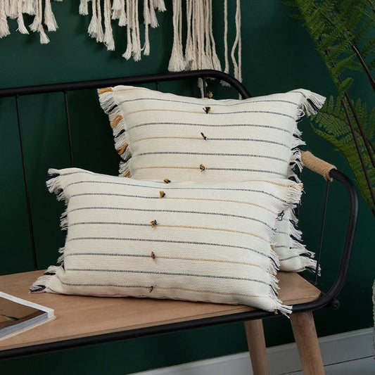 Honey Woven Pillow Cover