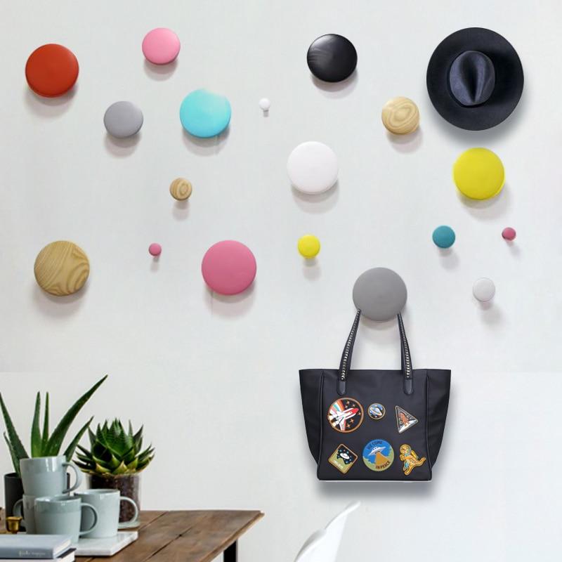 Multicolor Round Wooden Hooks - Western Nest, LLC